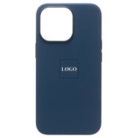 Чехол-накладка для Apple iPhone 13 Pro Max (синий омут) ORG Silicone Case SafeMag с анимацией