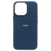 Чехол-накладка для Apple iPhone 13 Pro Max (синий омут) ORG Silicone Case SafeMag с анимацией