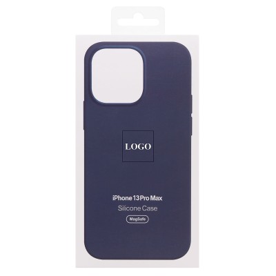 Чехол-накладка для Apple iPhone 13 Pro Max (синий омут) ORG Silicone Case SafeMag с анимацией