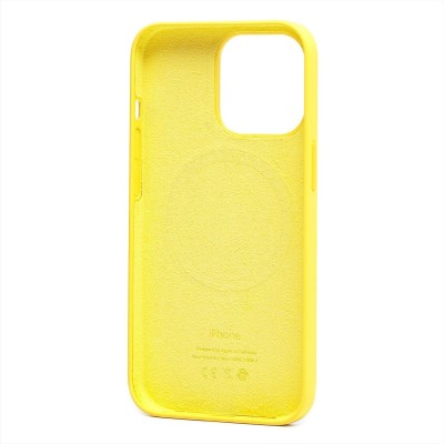 Чехол-накладка для Apple iPhone 13 Pro (лимонный) ORG Silicone Case SafeMag с анимацией