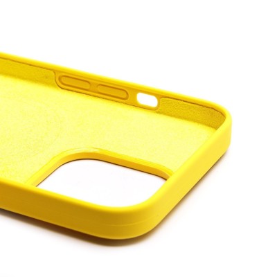 Чехол-накладка для Apple iPhone 13 Pro (лимонный) ORG Silicone Case SafeMag с анимацией