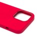 Чехол-накладка для Apple iPhone 13 Pro (красный) ORG Silicone Case SafeMag с анимацией