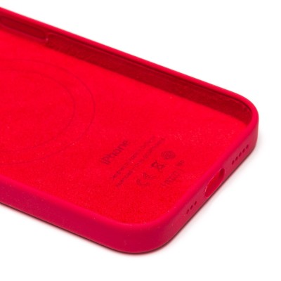 Чехол-накладка для Apple iPhone 13 Pro (красный) ORG Silicone Case SafeMag с анимацией