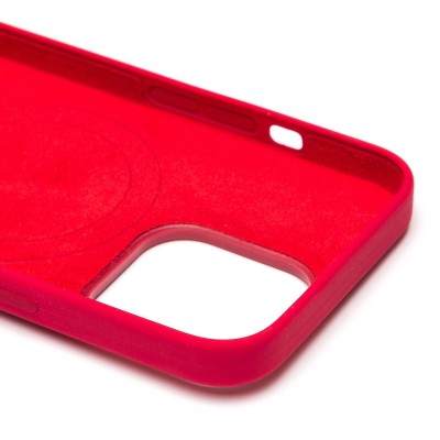 Чехол-накладка для Apple iPhone 13 Pro (красный) ORG Silicone Case SafeMag с анимацией