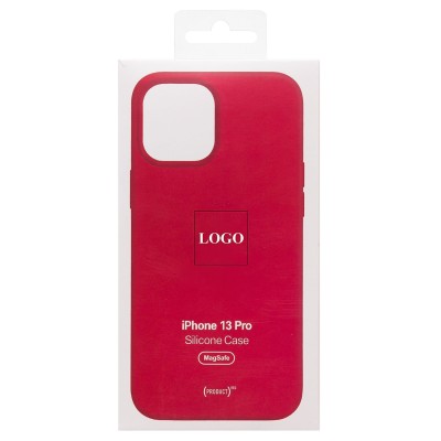 Чехол-накладка для Apple iPhone 13 Pro (красный) ORG Silicone Case SafeMag с анимацией