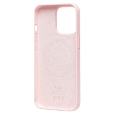 Чехол-накладка для Apple iPhone 13 Pro (розовый мел) ORG Silicone Case SafeMag с анимацией