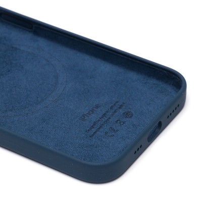 Чехол-накладка для Apple iPhone 13 Pro (синий омут) ORG Silicone Case SafeMag с анимацией