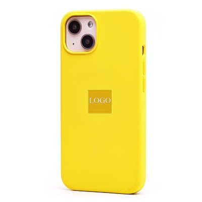 Чехол-накладка для Apple iPhone 13 (лимонный) ORG Silicone Case SafeMag с анимацией