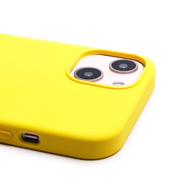 Чехол-накладка для Apple iPhone 13 (лимонный) ORG Silicone Case SafeMag с анимацией