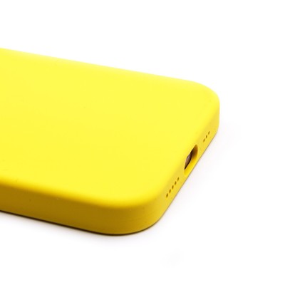 Чехол-накладка для Apple iPhone 13 (лимонный) ORG Silicone Case SafeMag с анимацией
