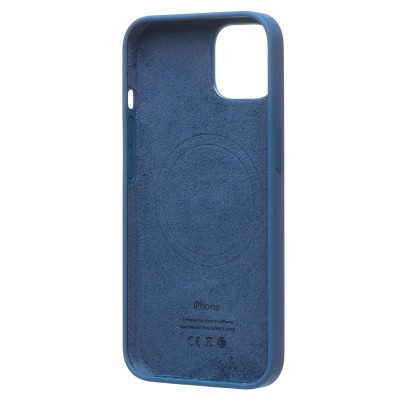 Чехол-накладка для Apple iPhone 13 (голубая сойка) ORG Silicone Case SafeMag с анимацией