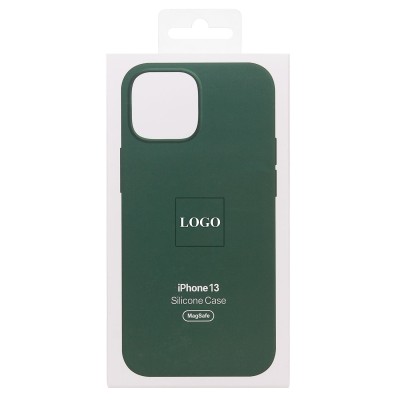Чехол-накладка для Apple iPhone 13 (клевер) ORG Silicone Case SafeMag с анимацией