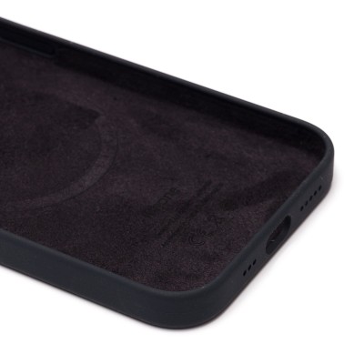 Чехол-накладка для Apple iPhone 13 (чёрный) ORG Silicone Case SafeMag с анимацией