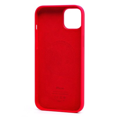 Чехол-накладка для Apple iPhone 14 Plus (красный) ORG Silicone Case SafeMag с анимацией Чехол-накладка для Apple iPhone 14 Plus (красный) ORG Silicone Case SafeMag с анимацией