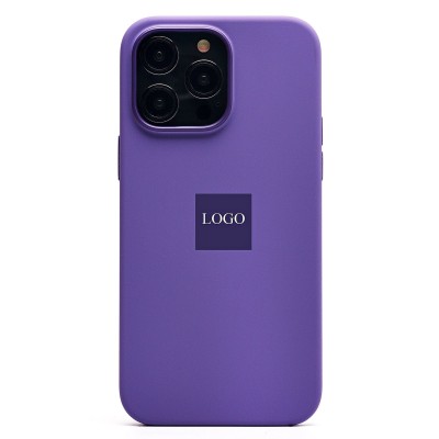Чехол-накладка для Apple iPhone 14 Pro Max (ирис) ORG Silicone Case SafeMag с анимацией