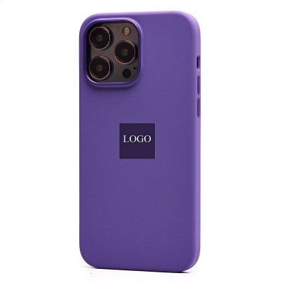 Чехол-накладка для Apple iPhone 14 Pro Max (ирис) ORG Silicone Case SafeMag с анимацией