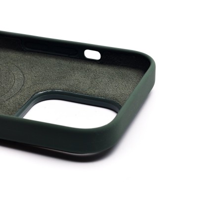 Чехол-накладка для Apple iPhone 14 Pro (оливковый) ORG Silicone Case SafeMag с анимацией