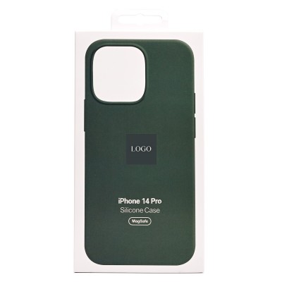 Чехол-накладка для Apple iPhone 14 Pro (оливковый) ORG Silicone Case SafeMag с анимацией