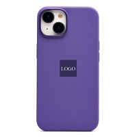 Чехол-накладка для Apple iPhone 14 (ирис) ORG Silicone Case SafeMag с анимацией