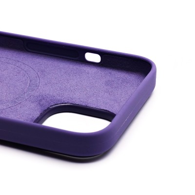 Чехол-накладка для Apple iPhone 14 (ирис) ORG Silicone Case SafeMag с анимацией