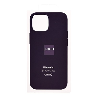 Чехол-накладка для Apple iPhone 14 (бузина) ORG Silicone Case SafeMag с анимацией