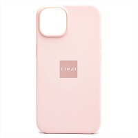 Чехол-накладка для Apple iPhone 14 (розовый мел) ORG Silicone Case SafeMag с анимацией