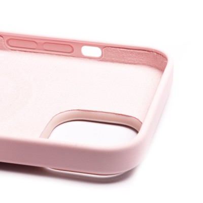 Чехол-накладка для Apple iPhone 14 (розовый мел) ORG Silicone Case SafeMag с анимацией
