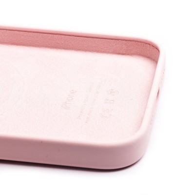 Чехол-накладка для Apple iPhone 14 (розовый мел) ORG Silicone Case SafeMag с анимацией