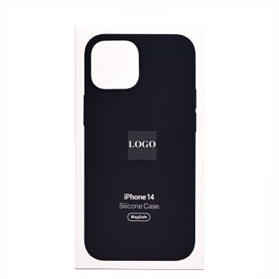 Чехол-накладка для Apple iPhone 14 (темная ночь) ORG Silicone Case SafeMag с анимацией