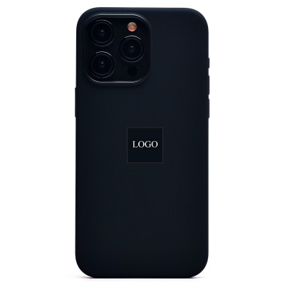 Чехол-накладка для Apple iPhone 15 Pro Max (черный) ORG Silicone Case SafeMag с анимацией