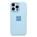 Чехол-накладка для Apple iPhone 15 Pro Max (голубой) ORG Silicone Case SafeMag с анимацией