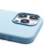 Чехол-накладка для Apple iPhone 15 Pro Max (голубой) ORG Silicone Case SafeMag с анимацией