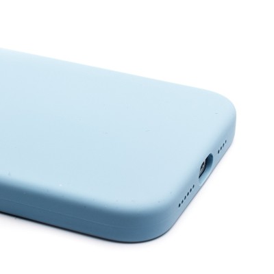 Чехол-накладка для Apple iPhone 15 Pro Max (голубой) ORG Silicone Case SafeMag с анимацией