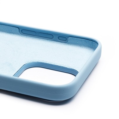 Чехол-накладка для Apple iPhone 15 Pro Max (голубой) ORG Silicone Case SafeMag с анимацией