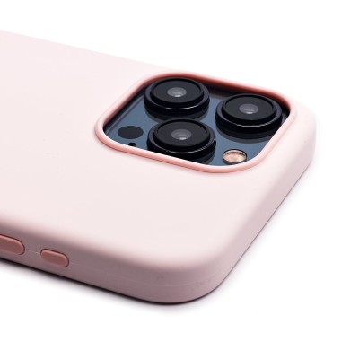 Чехол-накладка для Apple iPhone 15 Pro Max (светло-розовый) ORG Silicone Case SafeMag с анимацией