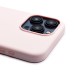 Чехол-накладка для Apple iPhone 15 Pro Max (светло-розовый) ORG Silicone Case SafeMag с анимацией