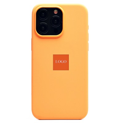 Чехол-накладка для Apple iPhone 15 Pro Max (апельсиновый щербет) ORG Silicone Case SafeMag с анимацией