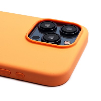 Чехол-накладка для Apple iPhone 15 Pro Max (апельсиновый щербет) ORG Silicone Case SafeMag с анимацией
