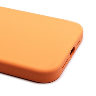 Чехол-накладка для Apple iPhone 15 Pro Max (апельсиновый щербет) ORG Silicone Case SafeMag с анимацией