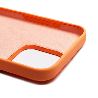 Чехол-накладка для Apple iPhone 15 Pro Max (апельсиновый щербет) ORG Silicone Case SafeMag с анимацией