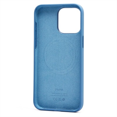 Чехол-накладка для Apple iPhone 15 Pro Max (зимний синий) ORG Silicone Case SafeMag с анимацией