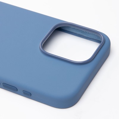 Чехол-накладка для Apple iPhone 15 Pro Max (зимний синий) ORG Silicone Case SafeMag с анимацией