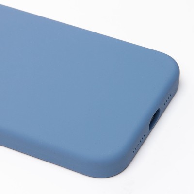Чехол-накладка для Apple iPhone 15 Pro Max (зимний синий) ORG Silicone Case SafeMag с анимацией