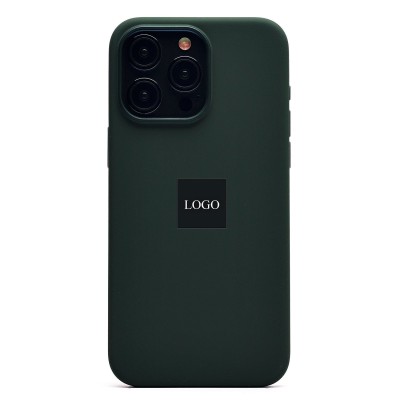 Чехол-накладка для Apple iPhone 15 Pro Max (кипарис) ORG Silicone Case SafeMag с анимацией