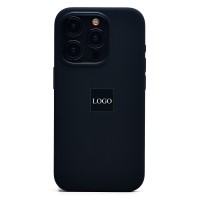 Чехол-накладка для Apple iPhone 15 Pro (черный) ORG Silicone Case SafeMag с анимацией