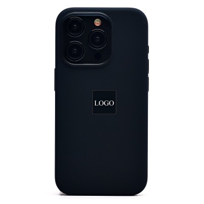 Чехол-накладка для Apple iPhone 15 Pro (черный) ORG Silicone Case SafeMag с анимацией