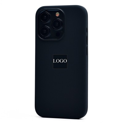 Чехол-накладка для Apple iPhone 15 Pro (черный) ORG Silicone Case SafeMag с анимацией