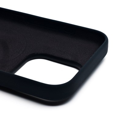 Чехол-накладка для Apple iPhone 15 Pro (черный) ORG Silicone Case SafeMag с анимацией
