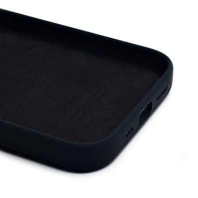 Чехол-накладка для Apple iPhone 15 Pro (черный) ORG Silicone Case SafeMag с анимацией