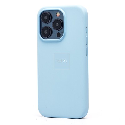 Чехол-накладка для Apple iPhone 15 Pro (голубой) ORG Silicone Case SafeMag с анимацией